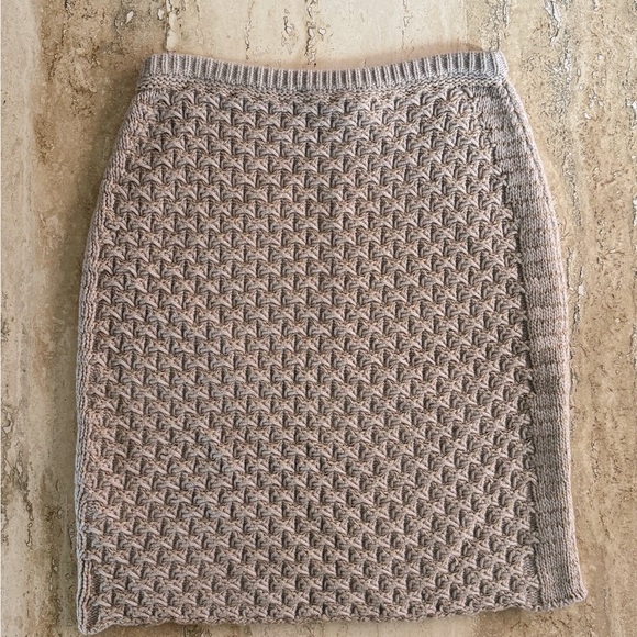 See By Chloe Dresses & Skirts - See By Chloe Textured Knit Skirt in Beige